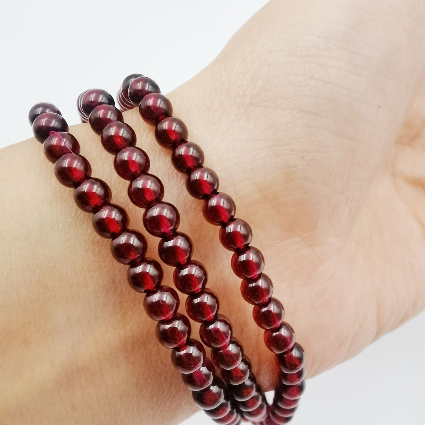Selected(4-4.5mm) Garnet Energy Bracelet (Personalized Pet Portrait)