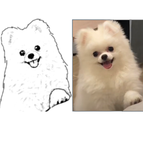 Custom Pet Face Necklace™ with Memorial Fur -1