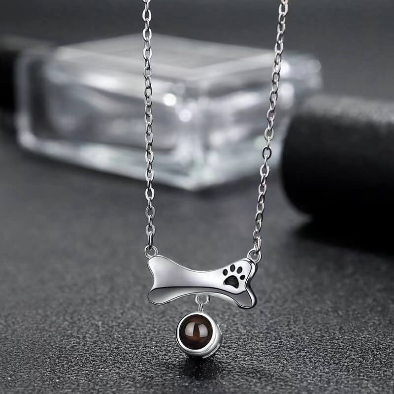 Personalized Pet Bone Photo Necklace™