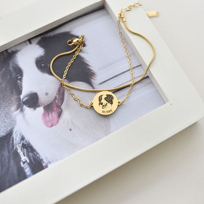 Custom Pet Portrait Bracelet