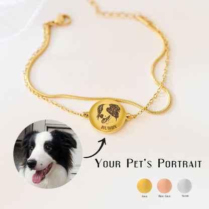 Custom Pet Portrait Bracelet