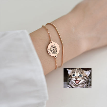 Custom Pet Portrait Bracelet